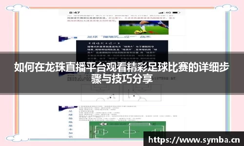 如何在龙珠直播平台观看精彩足球比赛的详细步骤与技巧分享